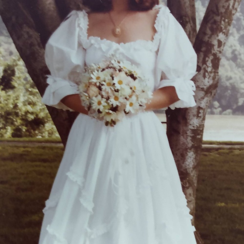 Laura Ashley vintage wedding gown, US size 10